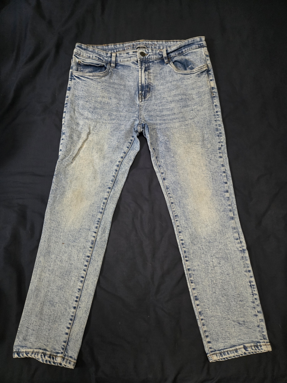 Aeropostale Light Blue Skinny Jeans with Embroidered Waistband